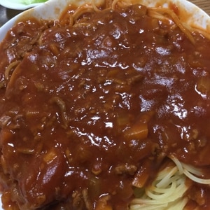 【簡単】ミートソースパスタ